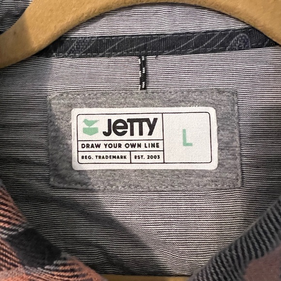 Jetty Gray/Orange Flannel Shirt - Picture 3 of 5